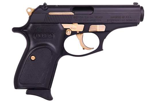 Bersa Thunder 22 Matte/Gold .22 LR  Matte Black Semi Auto Pistols BERSA-8PMOB7VI 091664960878