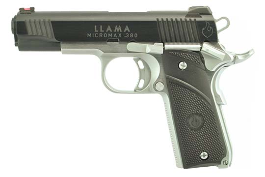Llama Micromax Hard Chrome .380 ACP  HARD CHROME/BLACK Semi Auto Pistols LLAMA-ZDEOXEW2 728028421910