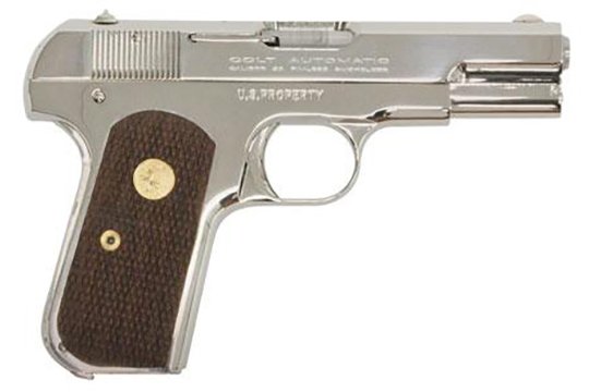 Colt 1903 Nickel Plated  .32 ACP Polished Nickel Frame