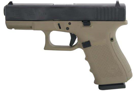 Glock G19 Gen 4 9mm Luger Flat Dark Earth Cerakote Frame