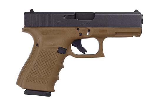Glock G19 Gen 4 9mm Luger Flat Dark Earth Cerakote Frame