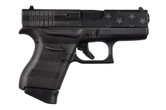 Glock G43 Gen 5 9mm Luger Black/Gray Us Flag Cerakote Frame