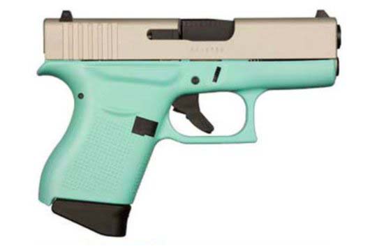 Glock G43 Gen 5 9mm Luger Robin Egg Blue Cerakote Frame