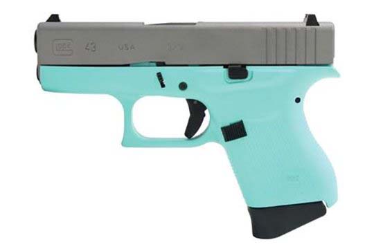 Glock G43 Gen 3 9mm Luger Robin Egg Blue Cerakote Frame