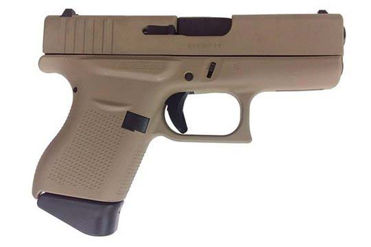 Glock G43 Gen 5 9mm Luger Desert Sand Cerakote Frame