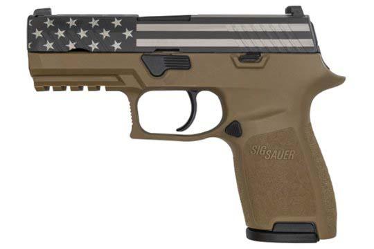 Sig Sauer P320 Flag 9mm Luger Flat Dark Earth Frame