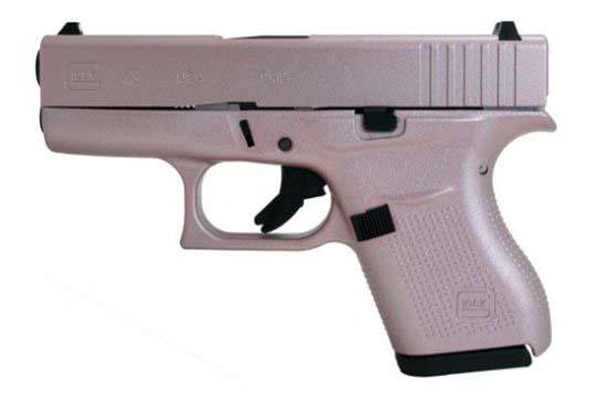 Glock G43 Gen 4 9mm Luger Rose Gold Cerakote Frame