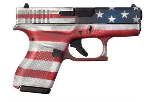 Glock G42 Gen 5 .380 ACP Battleworn US Flag Cerakote Frame