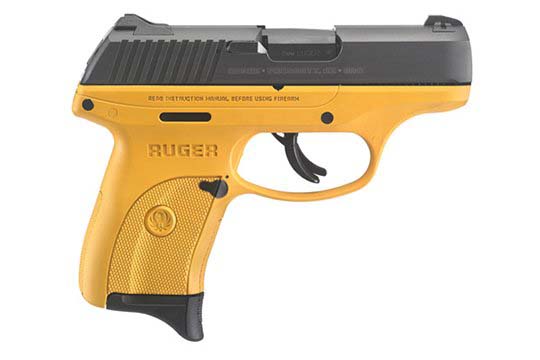 Ruger LC9s Standard 9mm Luger Yellow Cerakote Frame