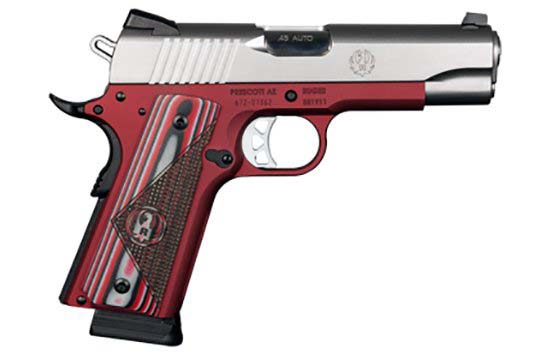 Ruger SR1911 Commander-Style .45 ACP Red Anodized Frame