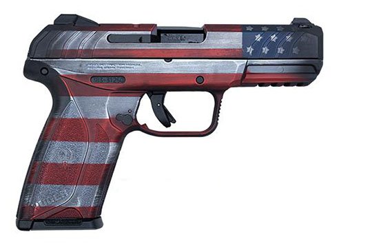 Ruger Security-9 Flag American 9mm luger Battleworn Flag/ Stripes On Frame  UPC 736676038404