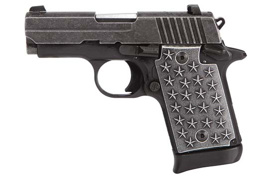 Sig Sauer P938 We The People 9mm Luger Distressed Steel Frame
