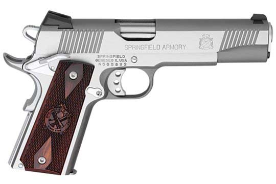 Springfield Armory 1911 Loaded Instant Gear Up Package .45 ACP Brushed Stainless Frame