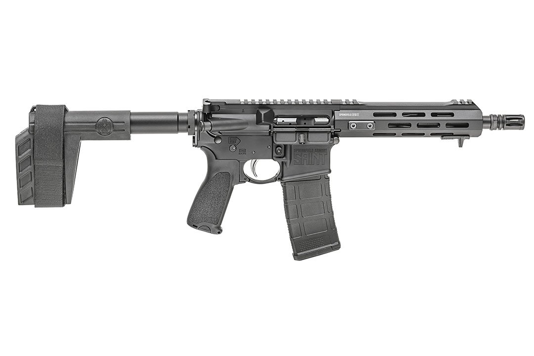 Springfield Armory Saint AR-15 Pistol .300 AAC Blackout (7.62x35mm) Black Receiver