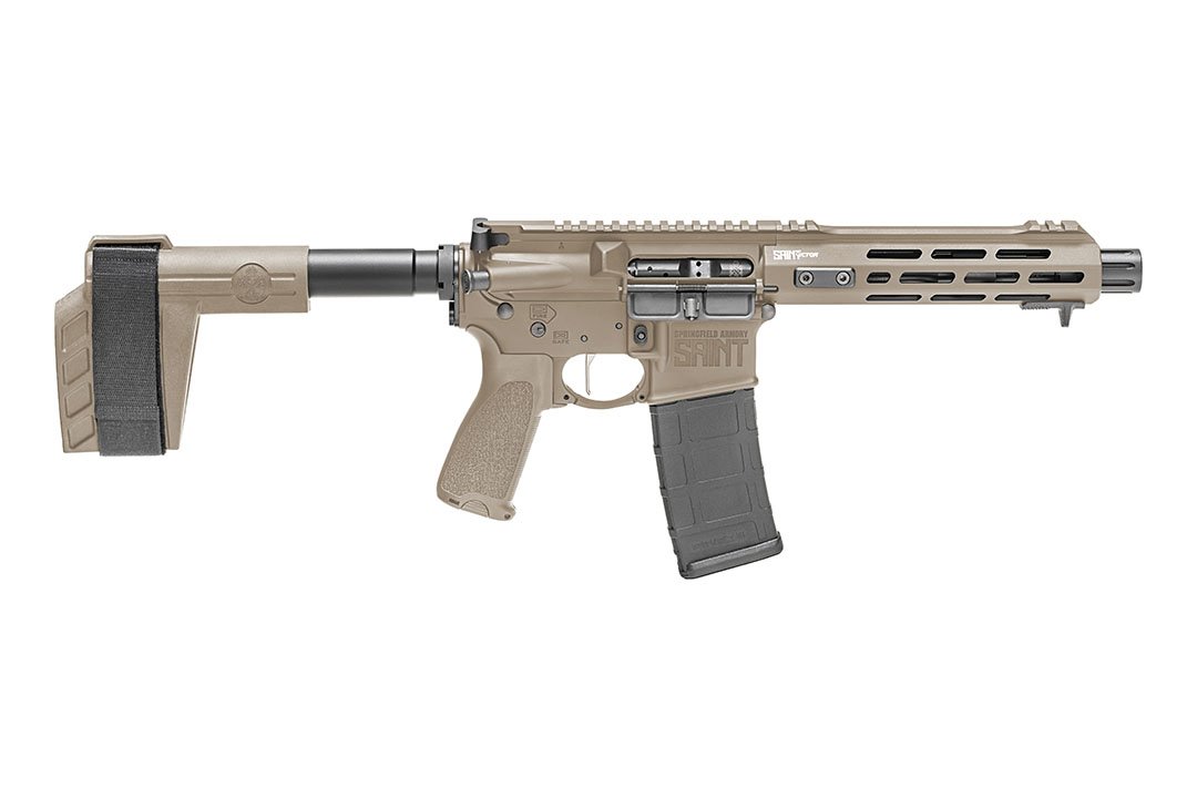 Springfield Armory Saint Victor Pistol 5.56mm NATO Flat Dark Earth Receiver