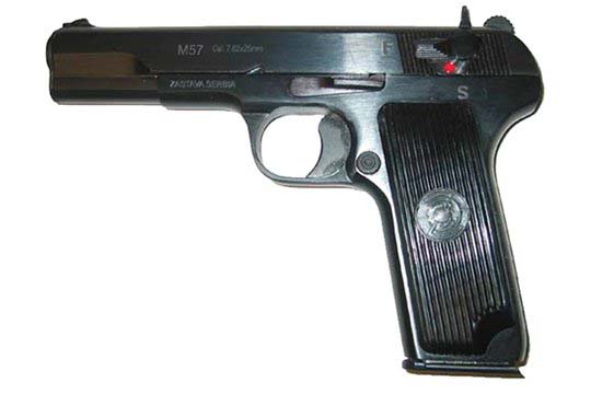 Zastava Arms M57  7.62x25  Semi Auto Pistol UPC 787450222588